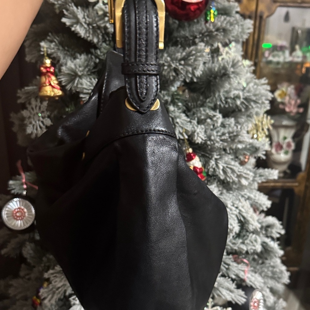 Jimmy Choo Black Leather hobo bag with COA - Picture 8 of 17
